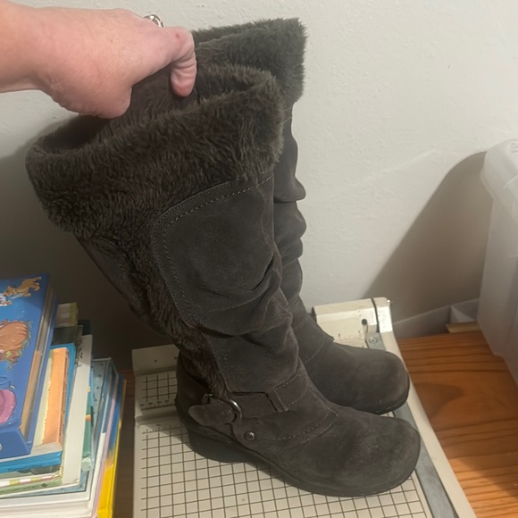 Naturalizer suede fur boots - Picture 1 of 6